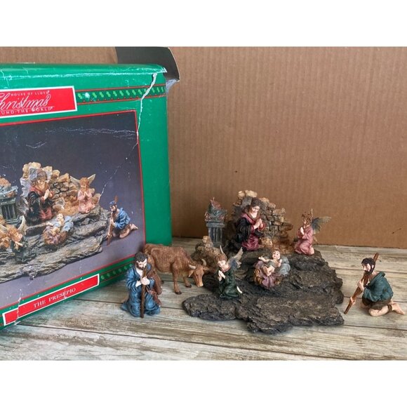 House of Lloyd “The Presepio” 8-Pc Nativity Set with Box 1980s - w/FLAW - Picture 1 of 16
